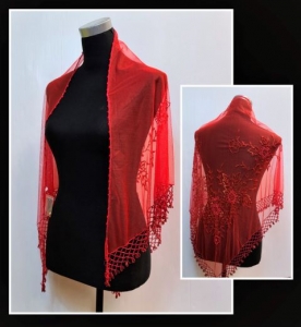 Beaded shawl 124-B
